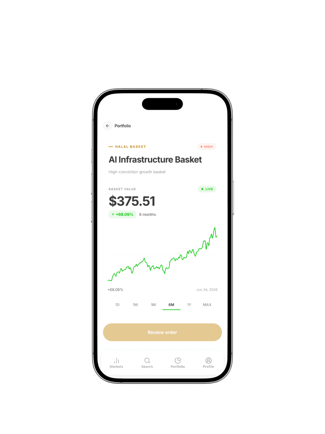 Asal Invest curated baskets feature screen 01